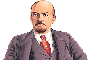 Lenin da un golpe de Estado en Moscú