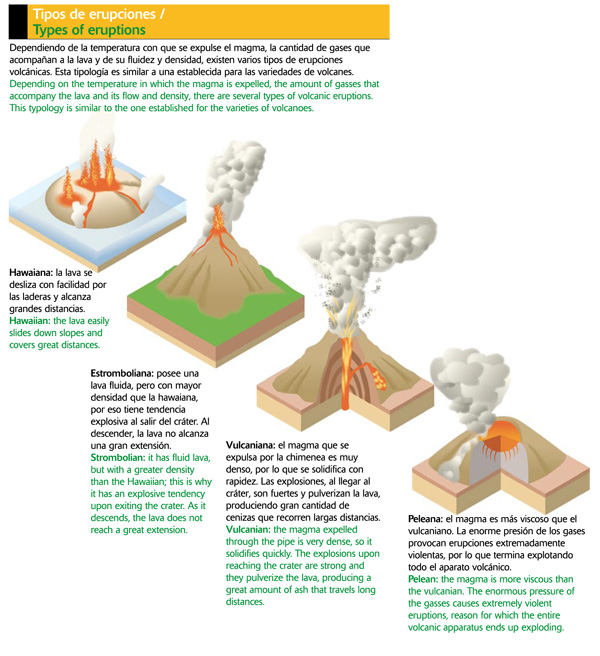 Tipos de erupciones