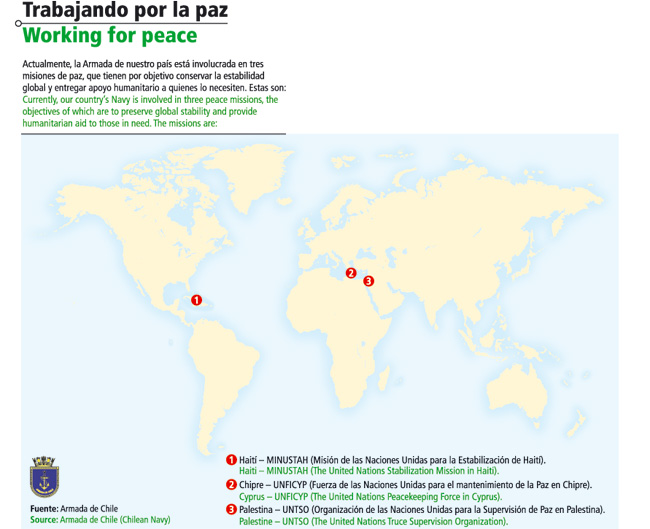 Armada de Chile: Trabajando por la paz