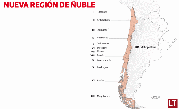 Cuántas regiones tiene Chile