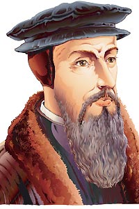   En 1564 muere Juan Calvino