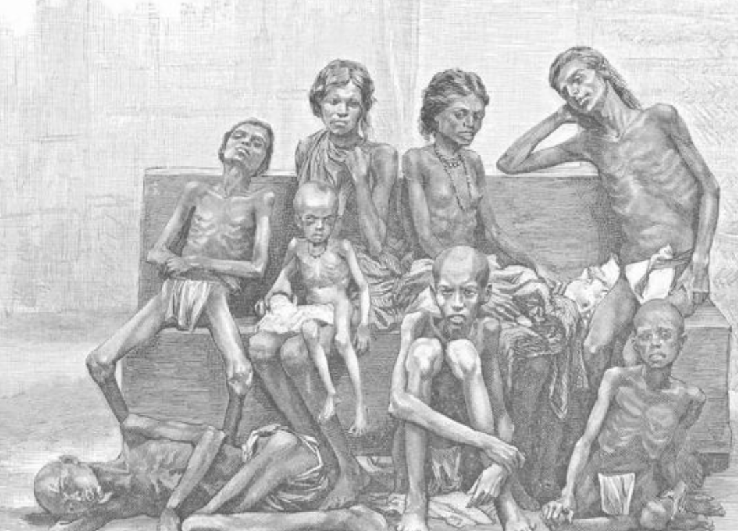 Retrato del hambre en India. Foto: BBC