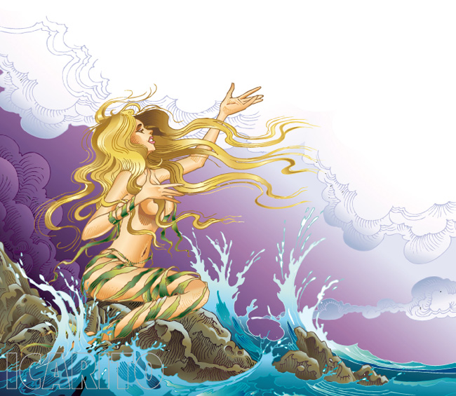 613999-jpg-2 - La Pincoya es una sirena de gran belleza que protege y siembra el mar.