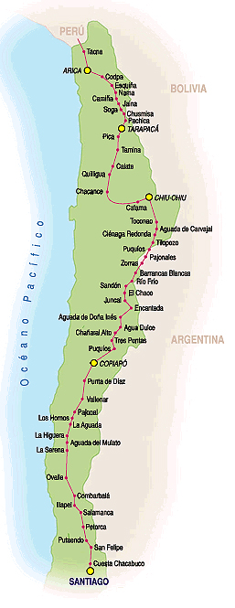 Ruta de Pedro de Valdivia