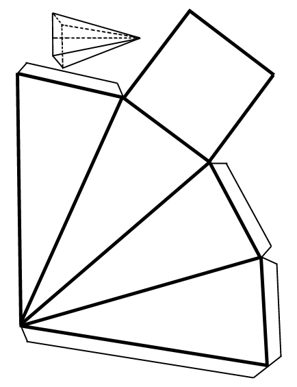Pirámide de base cuadrangular