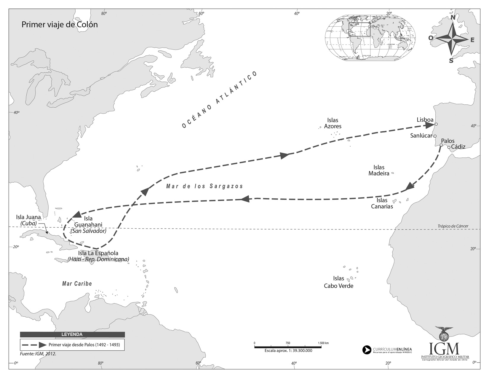 viajes de Colón